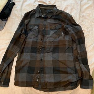 Vans button up long sleeve flannel medium
